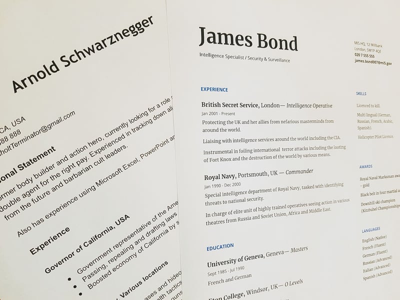 Resume Formatting